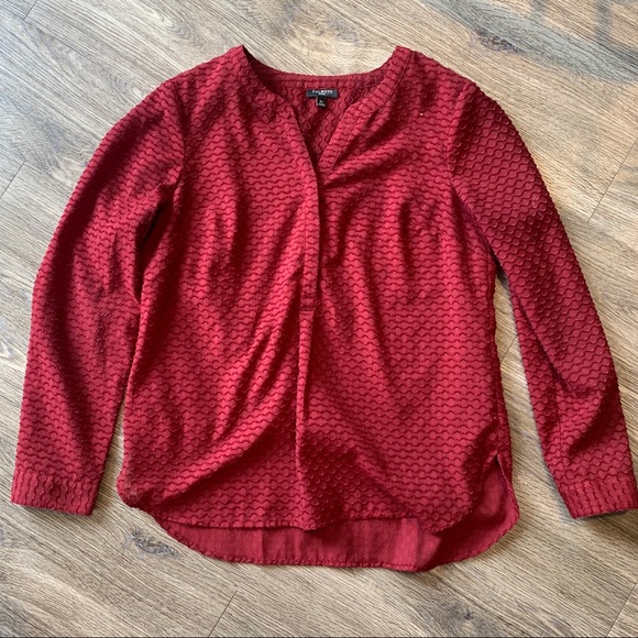 Talbots Maroon Blouse - Picture 3 of 5
